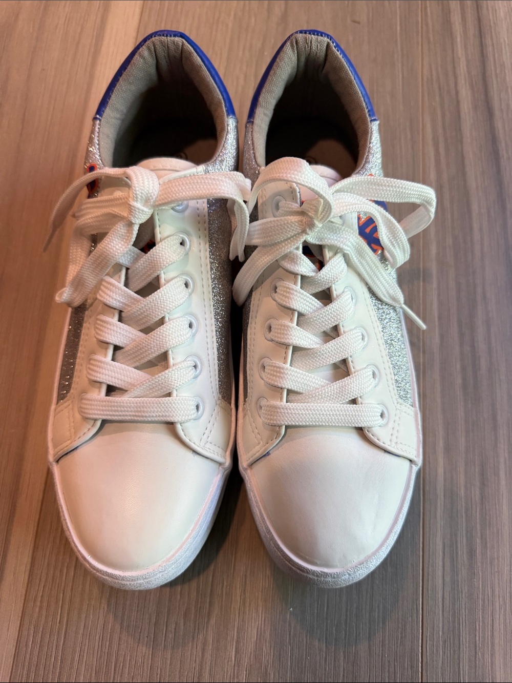 FOCO Women's New York Mets Glitter Sneakers Size 8